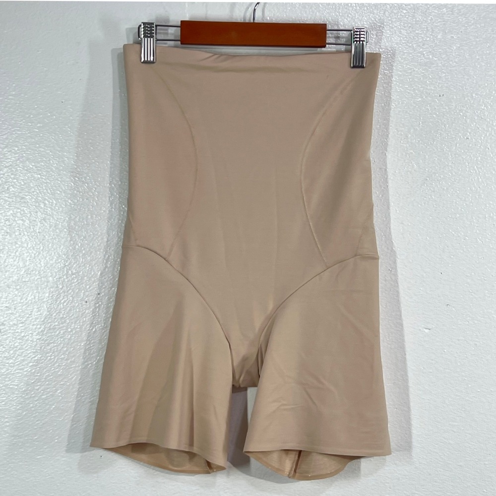 Naomi & Nicole Inside Magic High Waist Thigh Slimmer Shapewear 7929 Beige 2X